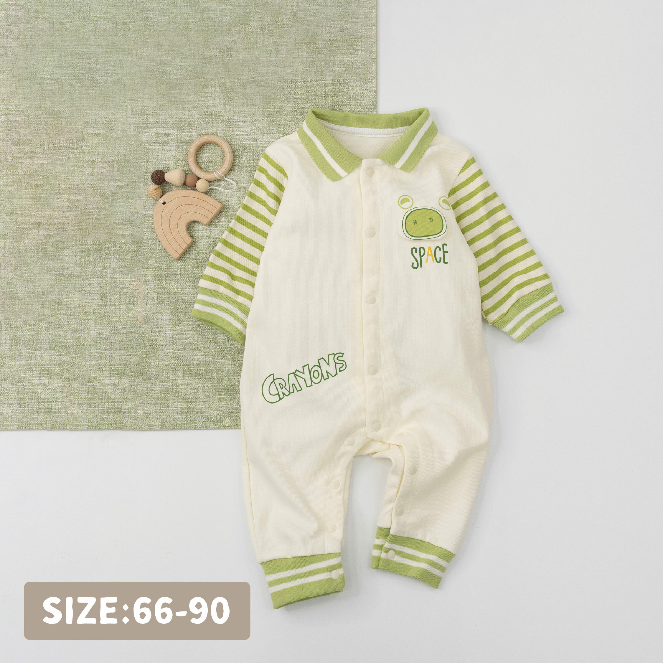 【JG3305】呆呆機器人翻領造型連身衣