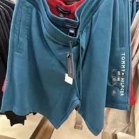 [S] TOMMY HILFIGER LOGO SWEAT SHORTS,DEEP VOYAGE, 78J8241-461 (STH583)