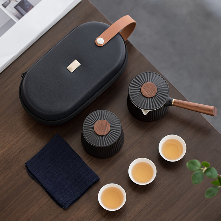 側把手茶具組