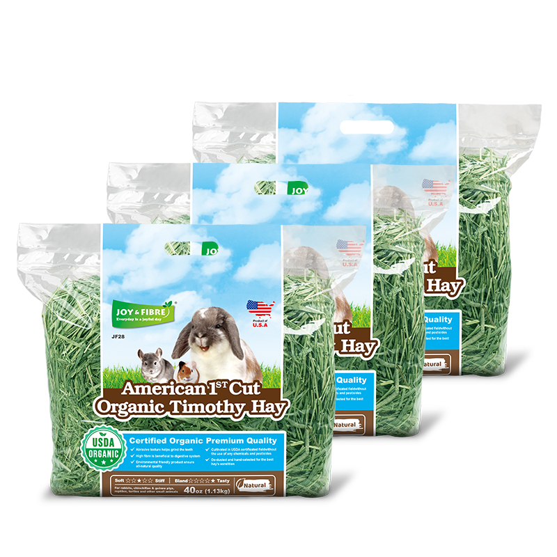 Joy & Fibre美國一割有機提摩西草 - 40oz 3包