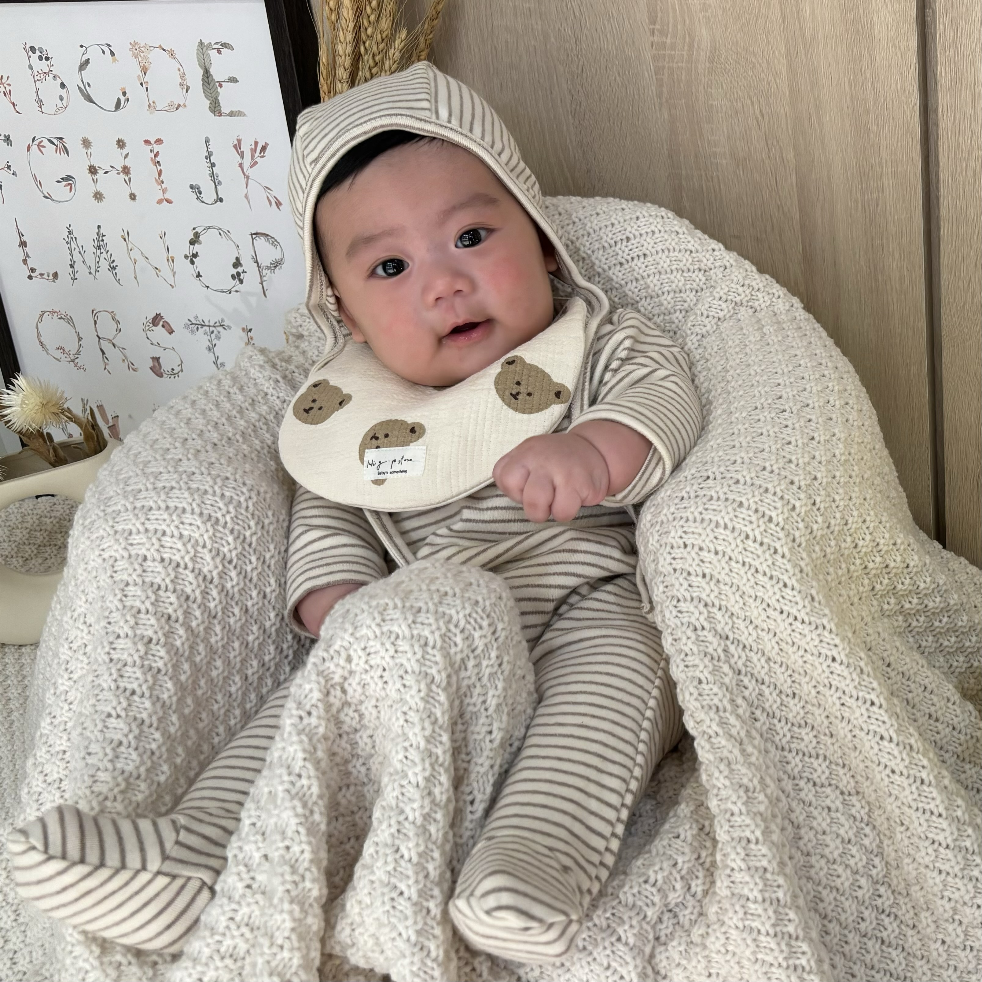 Hi Y.P store-手作圍兜-卡其熊熊