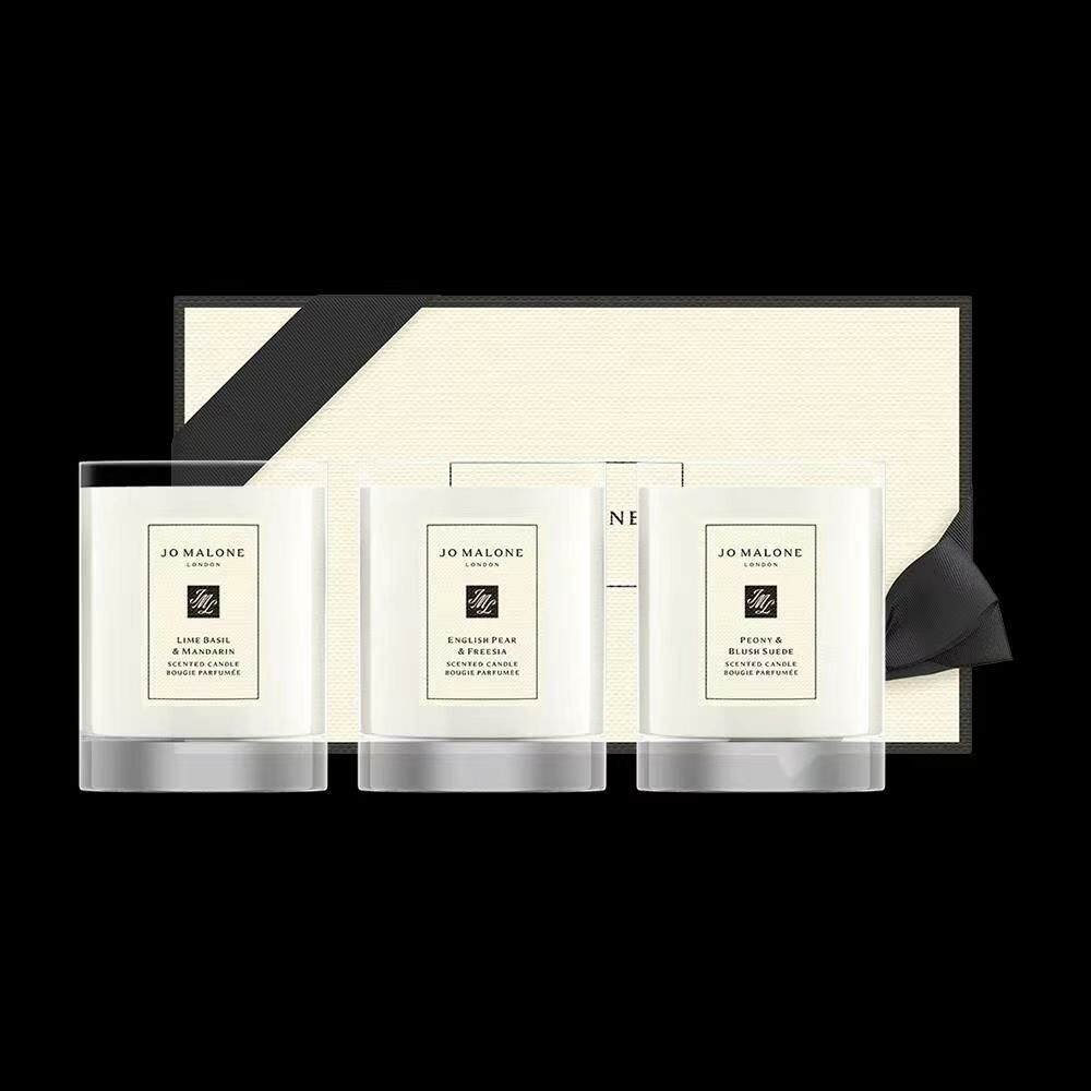 Jo Malone 蠟燭200g*3 (青檸羅勒柑橘+英國梨小蒼蘭+牡丹) -T