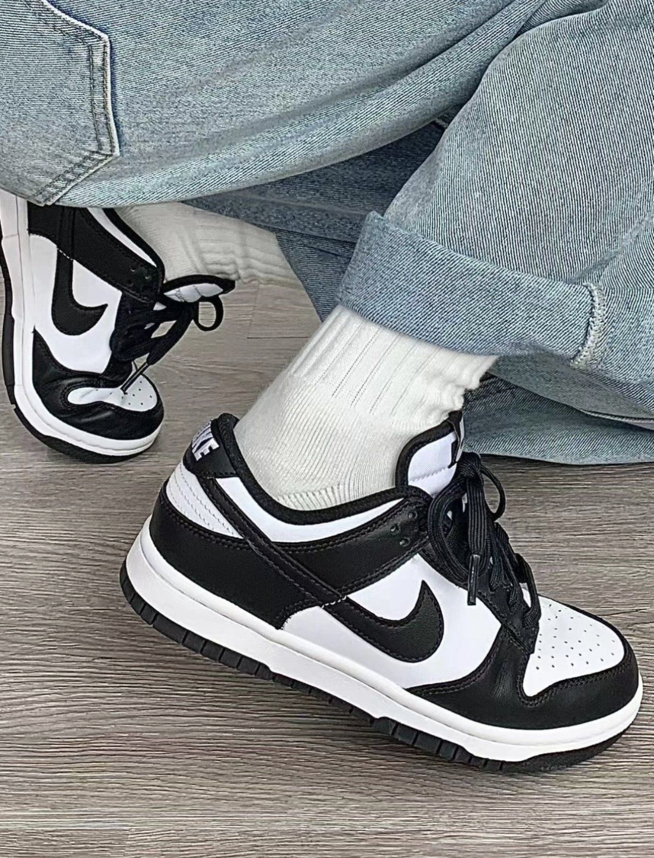 NIKE Dunk Low 熊貓 黑白 百搭 女款 DD1503-101/預購