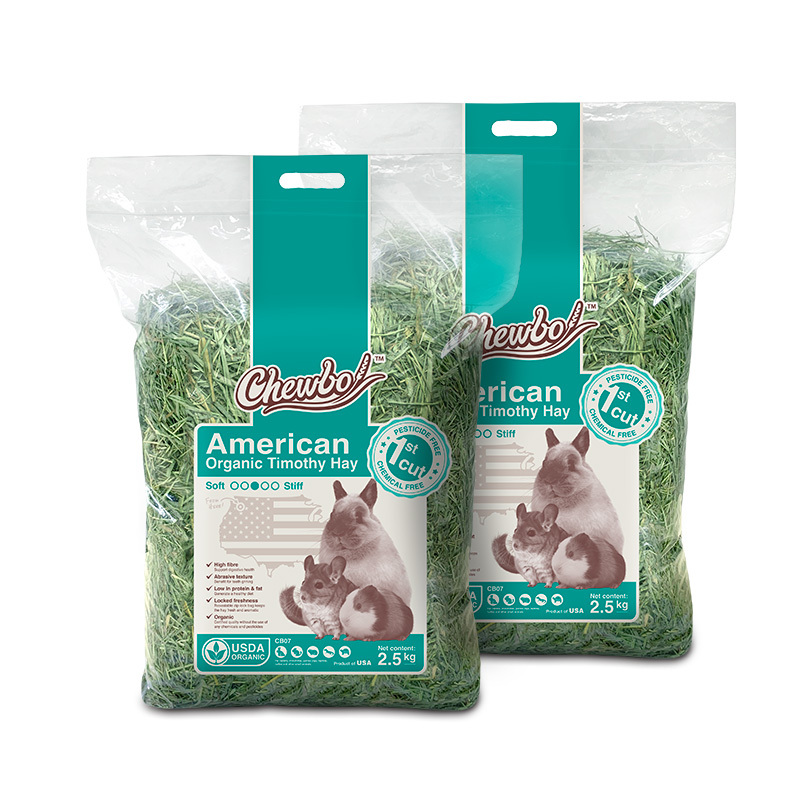 [激荀!] Chewbo 美國有機提摩西草一割 - 2.5kg x2包