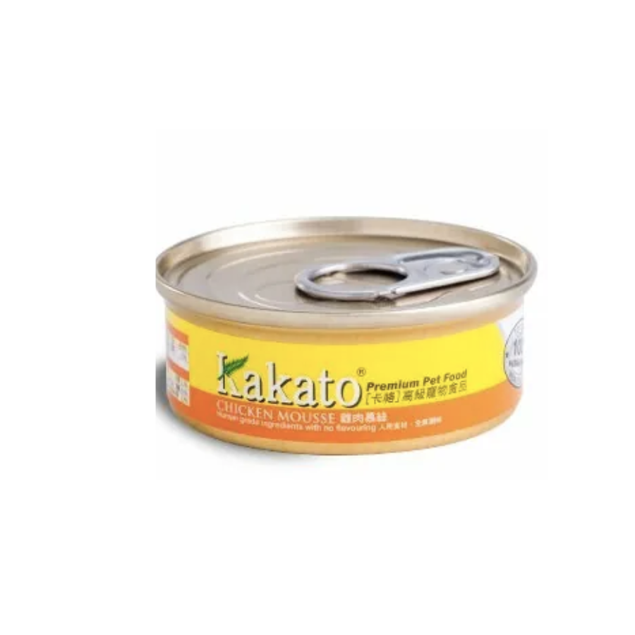 Kakato -  雞肉慕絲 (貓狗食用)罐頭 40G (84罐)
