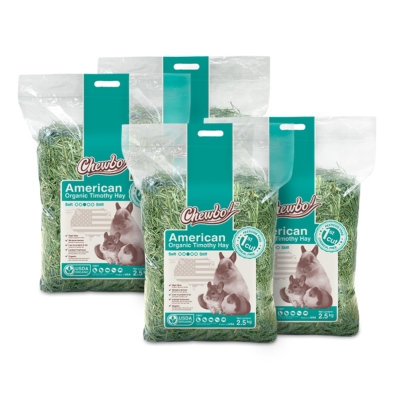 [激荀!] Chewbo 美國有機提摩西草一割 - 2.5kg x4包