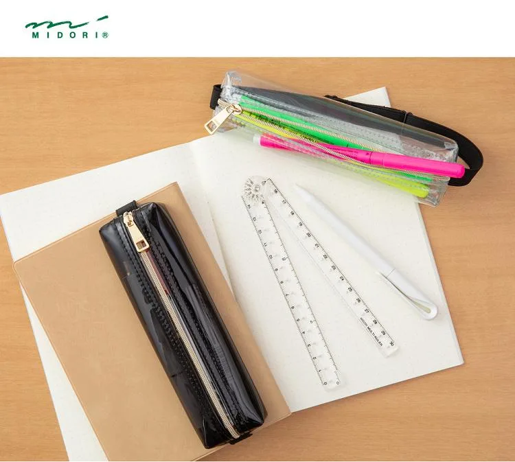 透明款 經典書綁筆袋 (B6-A5用)｜MIDORI 日本