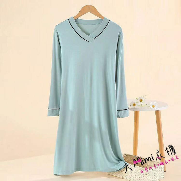 【附胸墊】莫代爾睡裙