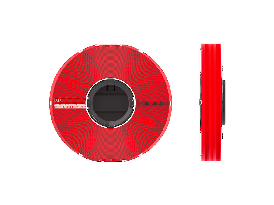 DTSL_UltiMaker_MakerBot_METHOD_ASA_Red_Front_Slide