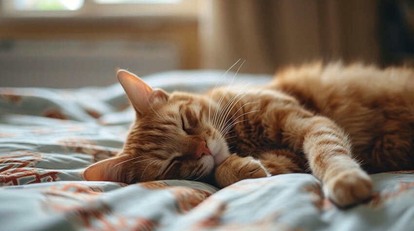 貓咪舒適的躺在床上,嬌寵醫生,寵物魚油,狗狗魚油,貓咪魚油,極精萃頂級專利魚油