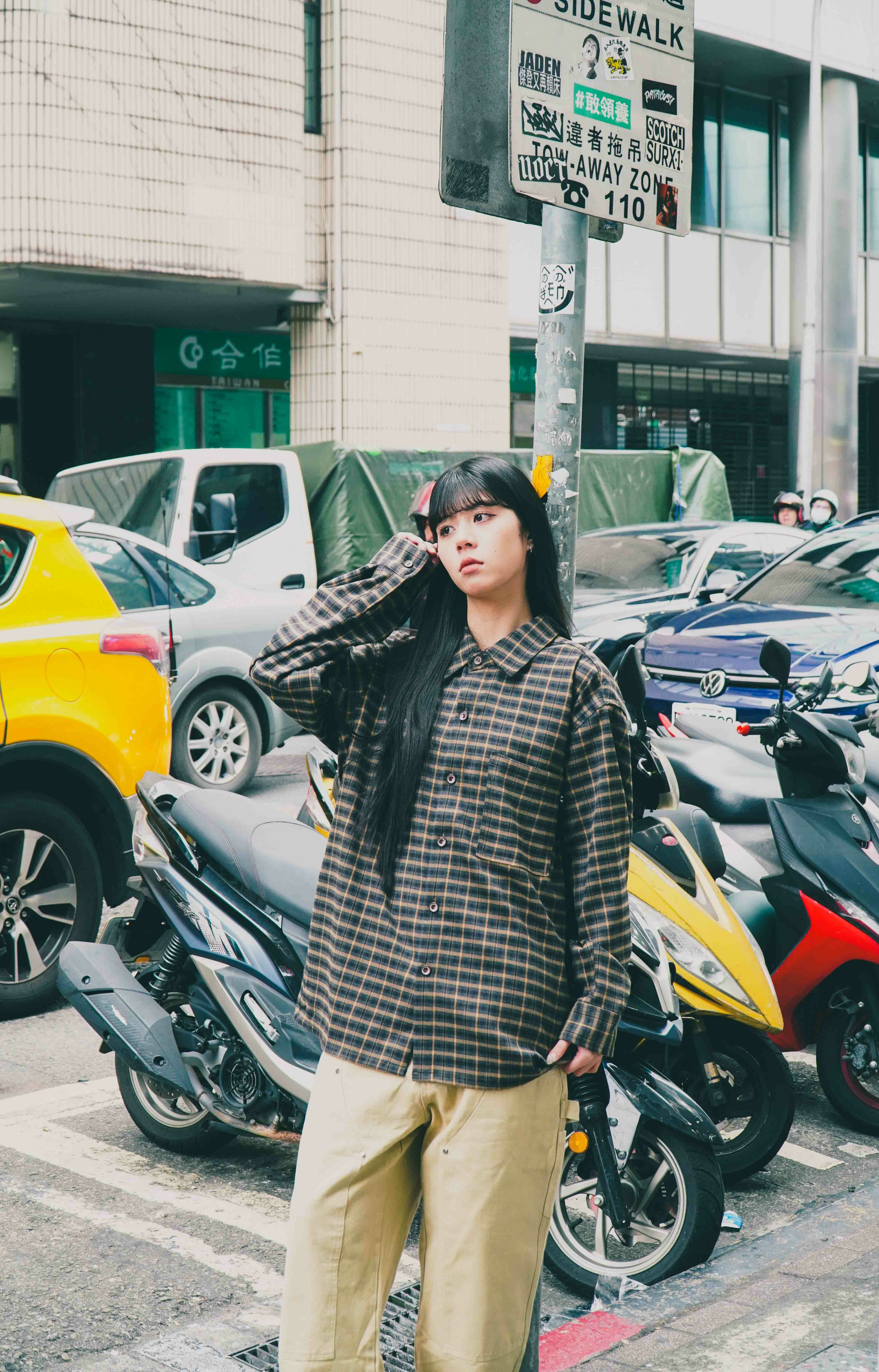 『Always_Good』日系 細格紋 長袖襯衫