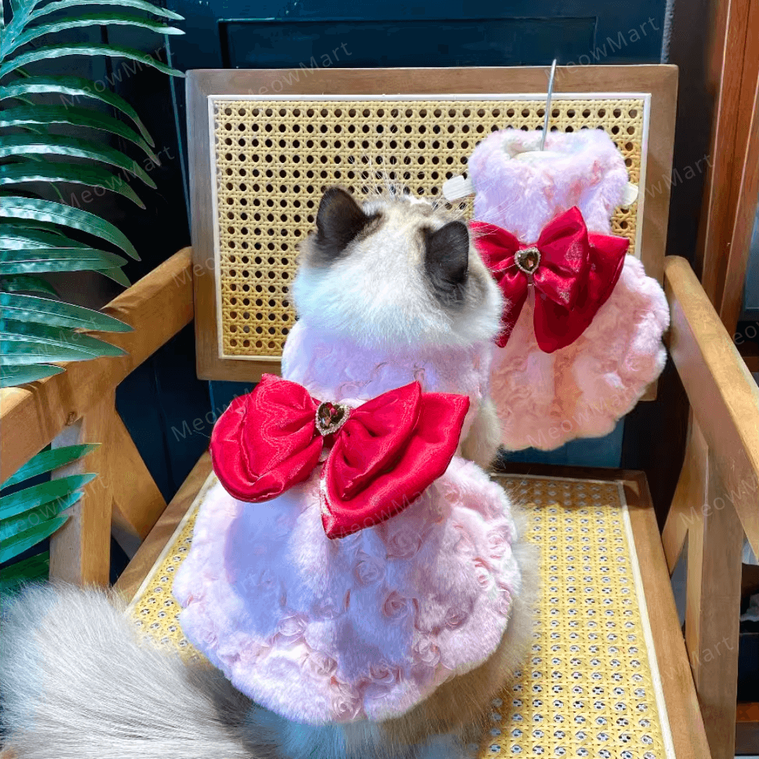 紅寶石蝴蝶寵物公主裙