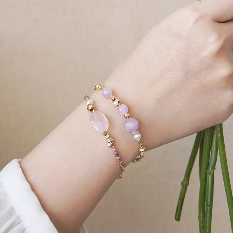 模仿的輪廓 – 紫鋰輝石 – 手鍊