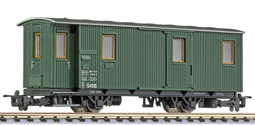 Bachmann L344430 HOe規 兩軸行李車.綠色