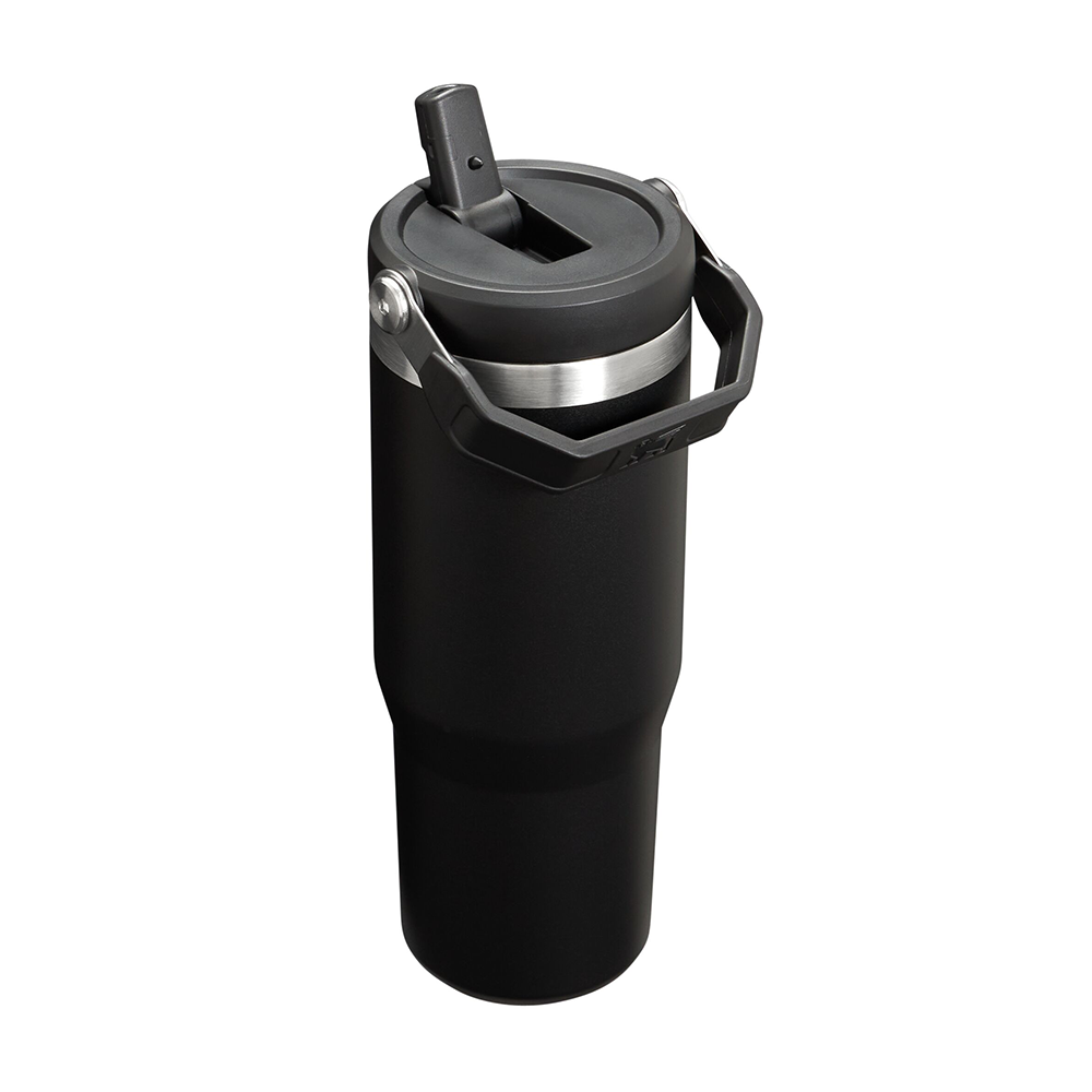 STANLEY 經典系列 IceFlow 手提吸管杯 0.88L / 消光黑
