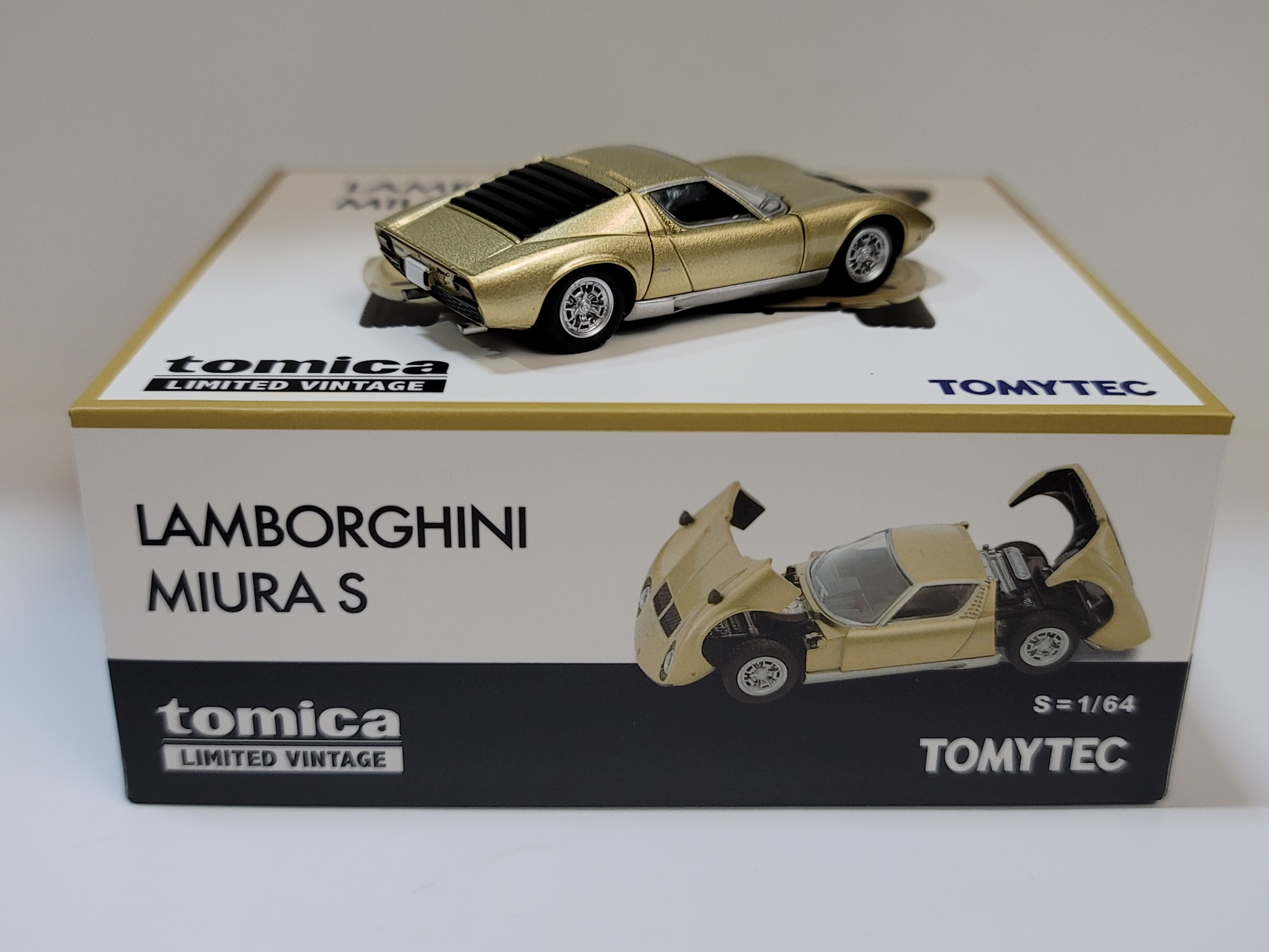 Tomytec 1/64 LV Lamborghini Miura S (gold)