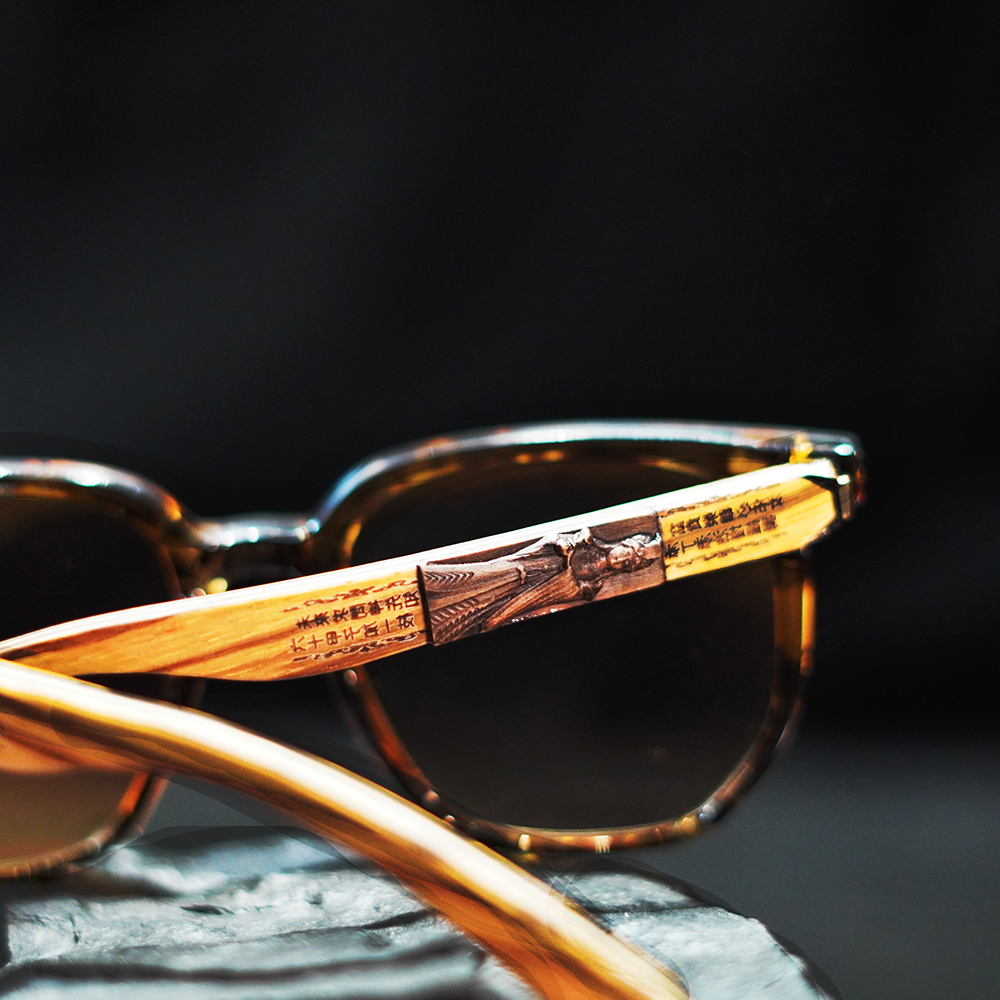 【Mr.Banboo】 大甲媽 工藝眼鏡 ( 琥珀棕 - 墨鏡 )  (廠商直出、不參加免運及滿額贈優惠)