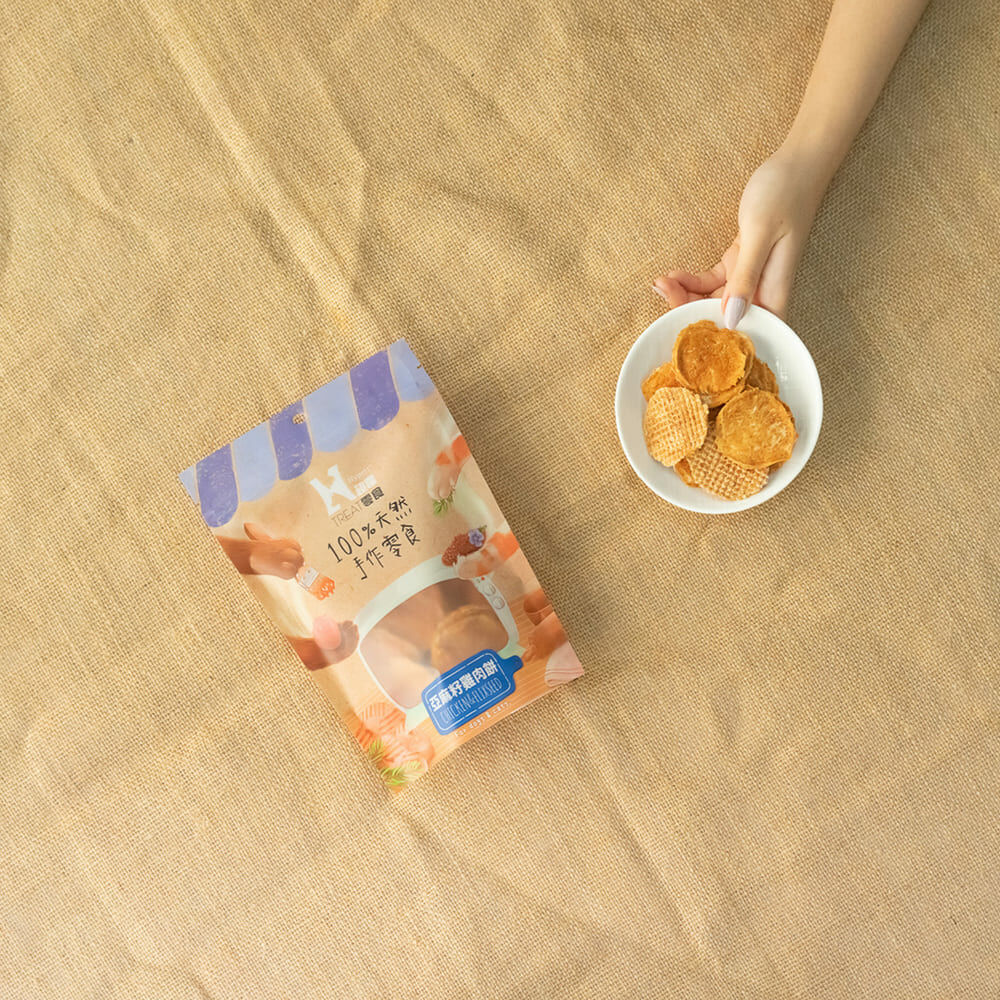 犬貓零食 | 亞麻籽雞肉餅 手作零食