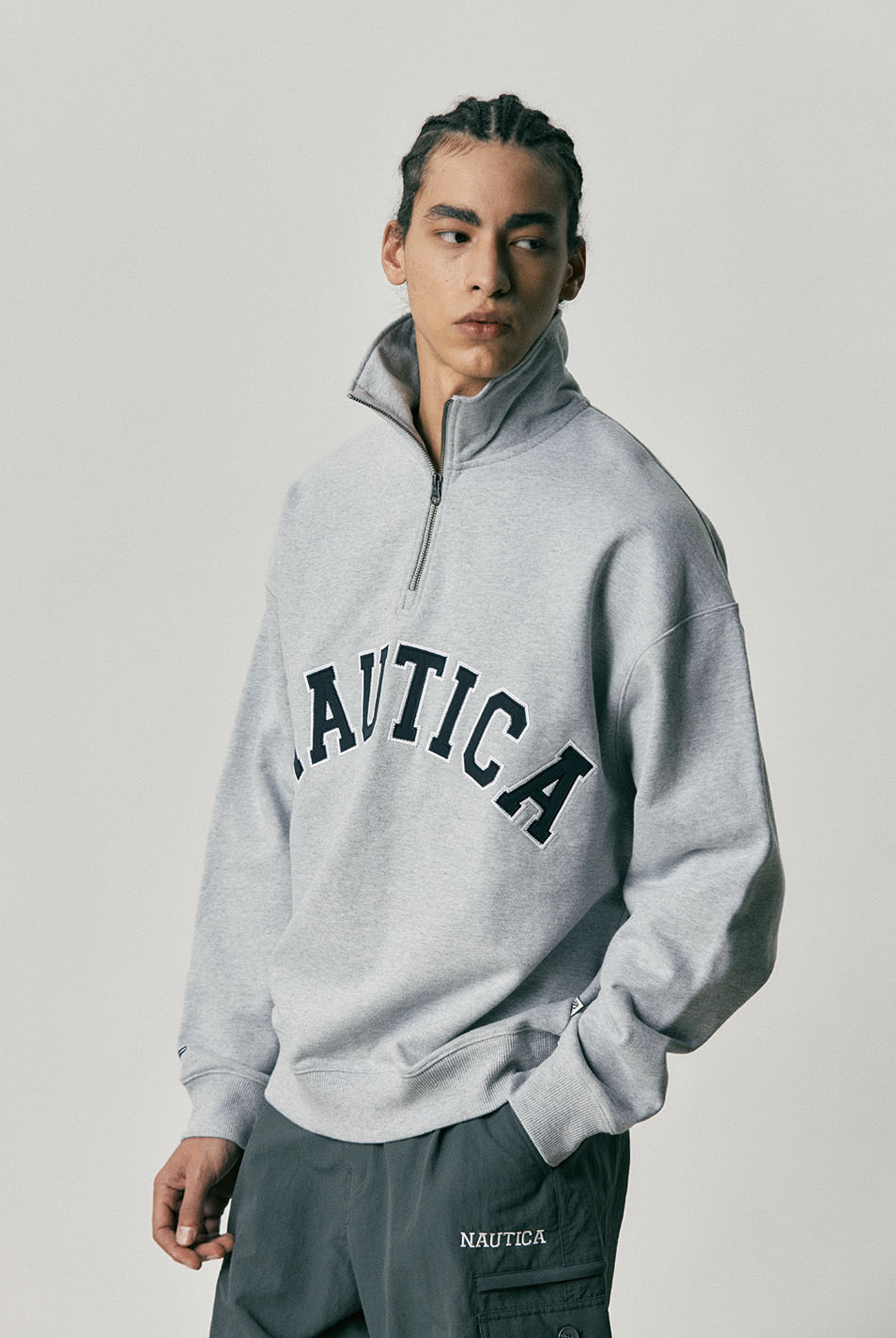預購】NAUTICA Kr Arch Half Zip-up Sweatshirt 323 半拉鍊衛衣3色
