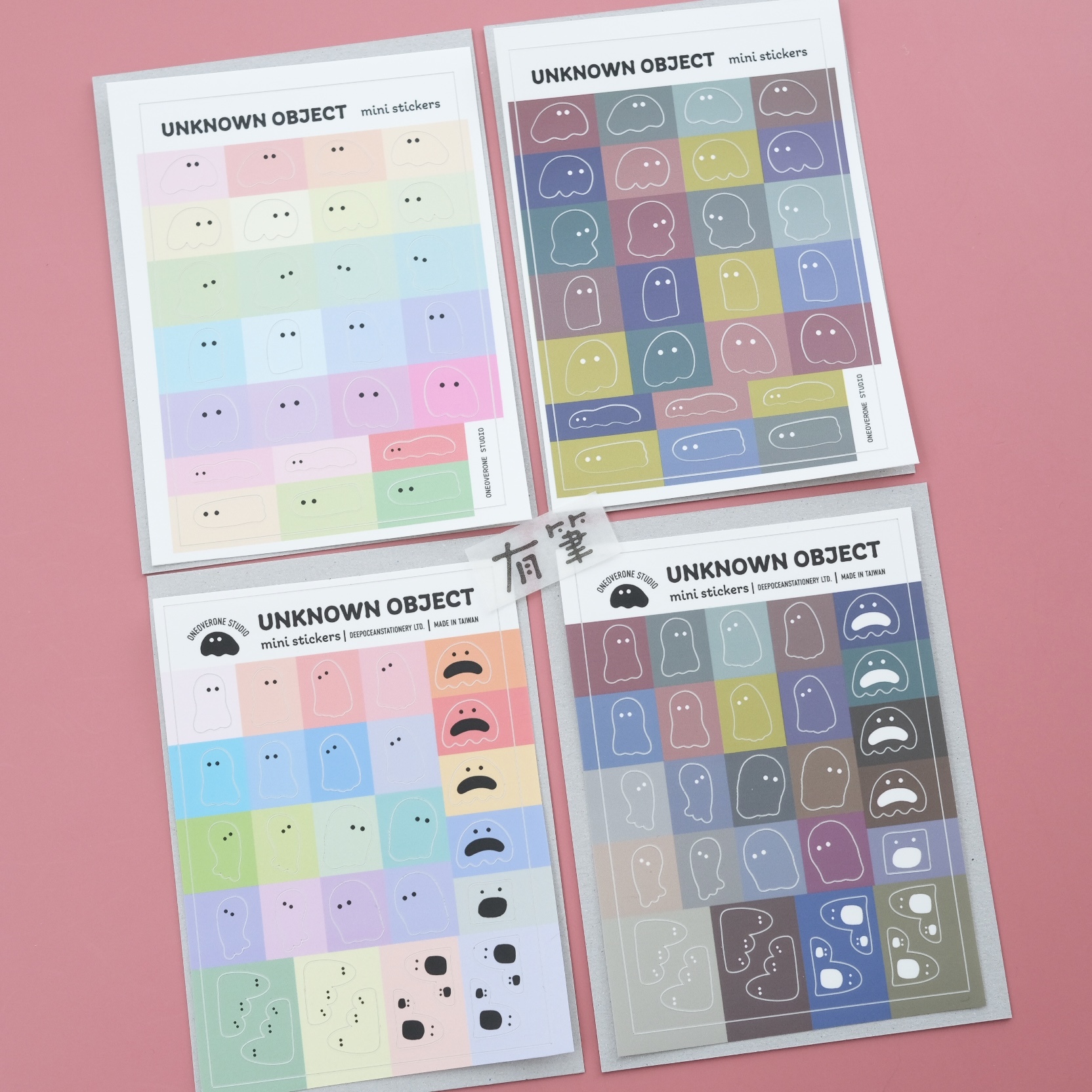 Unknown object Waterproof Mini Stickers/color /oneoverone studio/TAIWAN