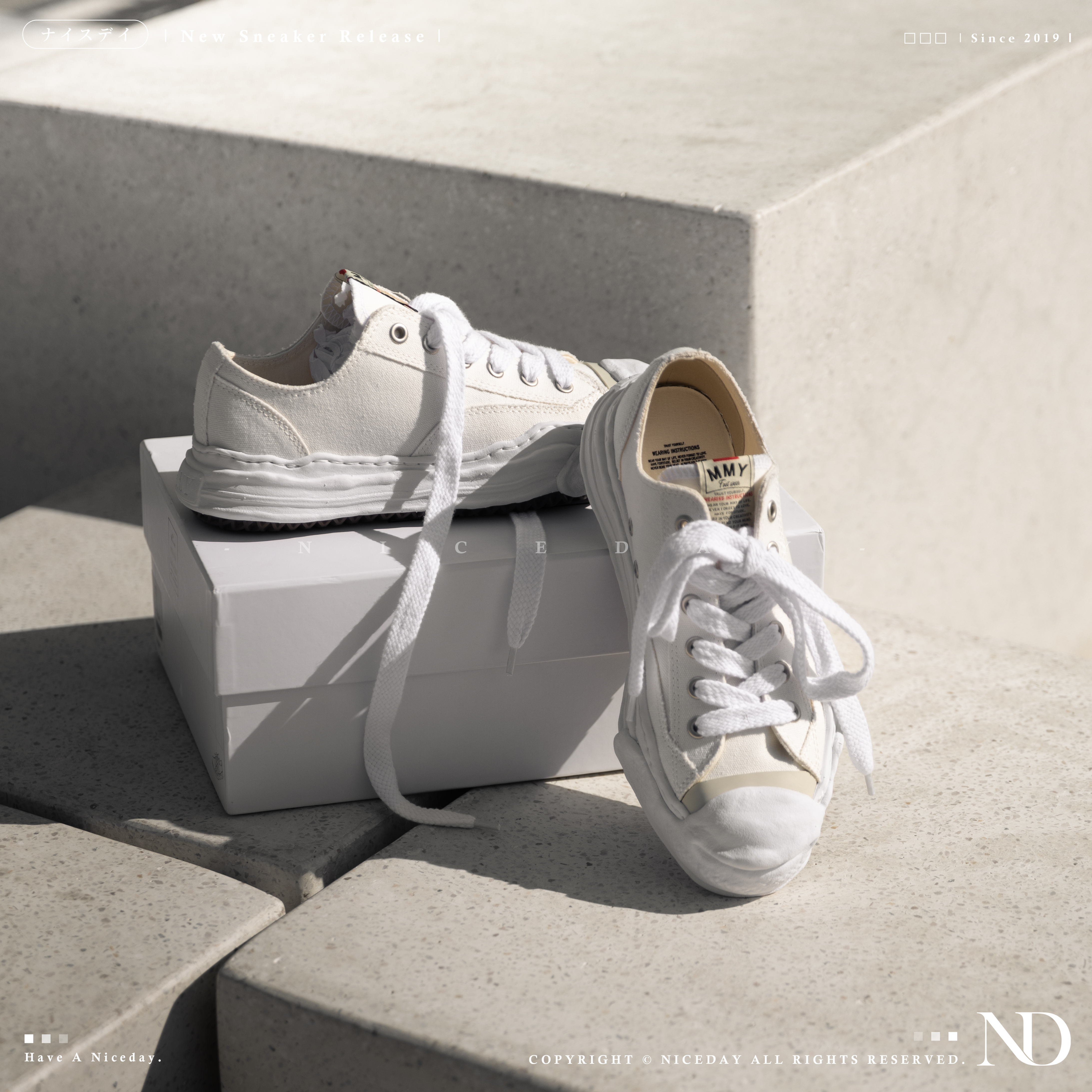 NICEDAY 代購 Maison Mihara Yasuhiro MMY 三原康裕  溶解鞋 白 拼接 男女尺寸 A05FW702