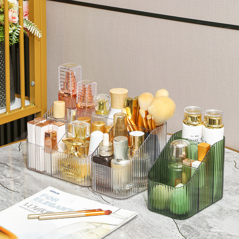 《3577》梳妝台桌面化妝品透明收納盒