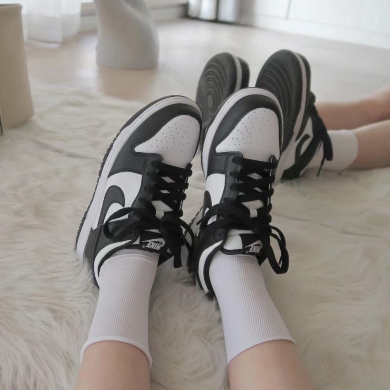 Nike Dunk Low Black 熊貓 黑白 GS大童款 CW1590-100