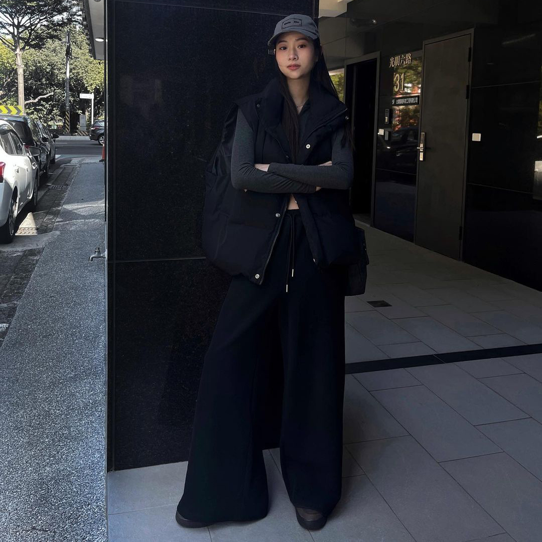 抽繩抓絨保暖長褲（-10%)