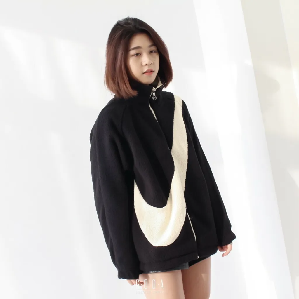 Nike Big Swoosh Jkt 大勾勾羔毛外套 雙面穿 DC5138-010