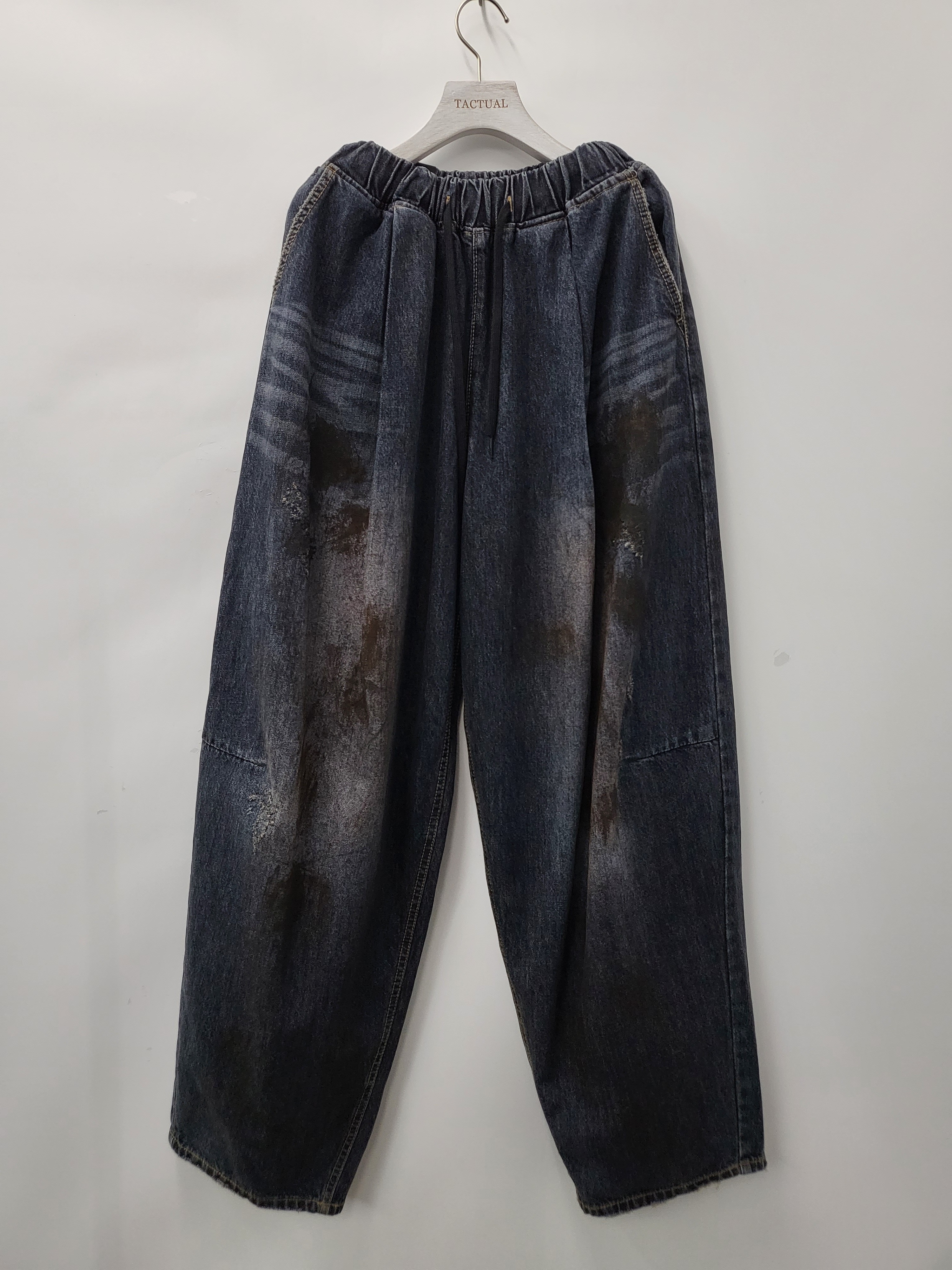 洗水仿污鬆身牛仔褲 P2695