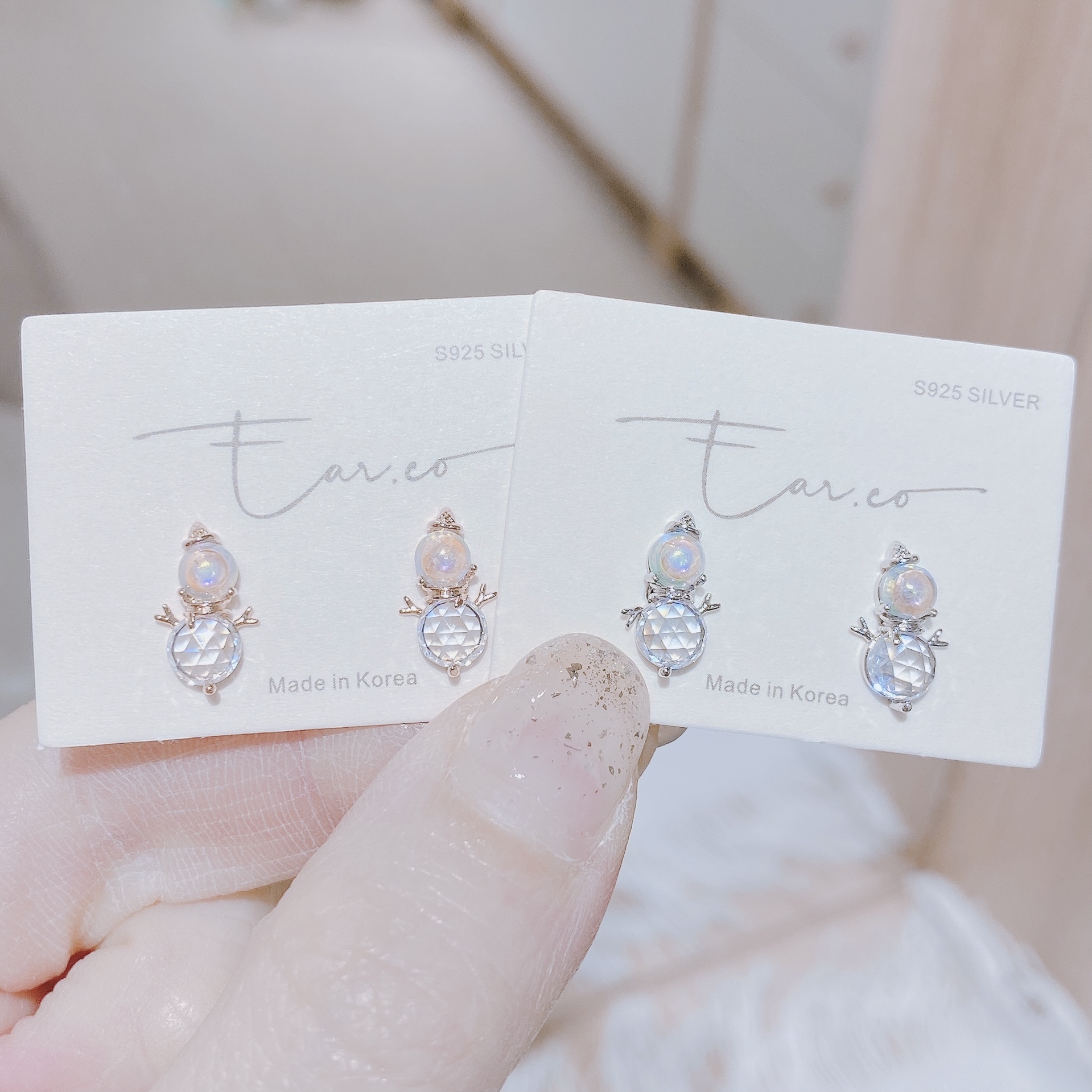 迷你Bling小雪人 #E125