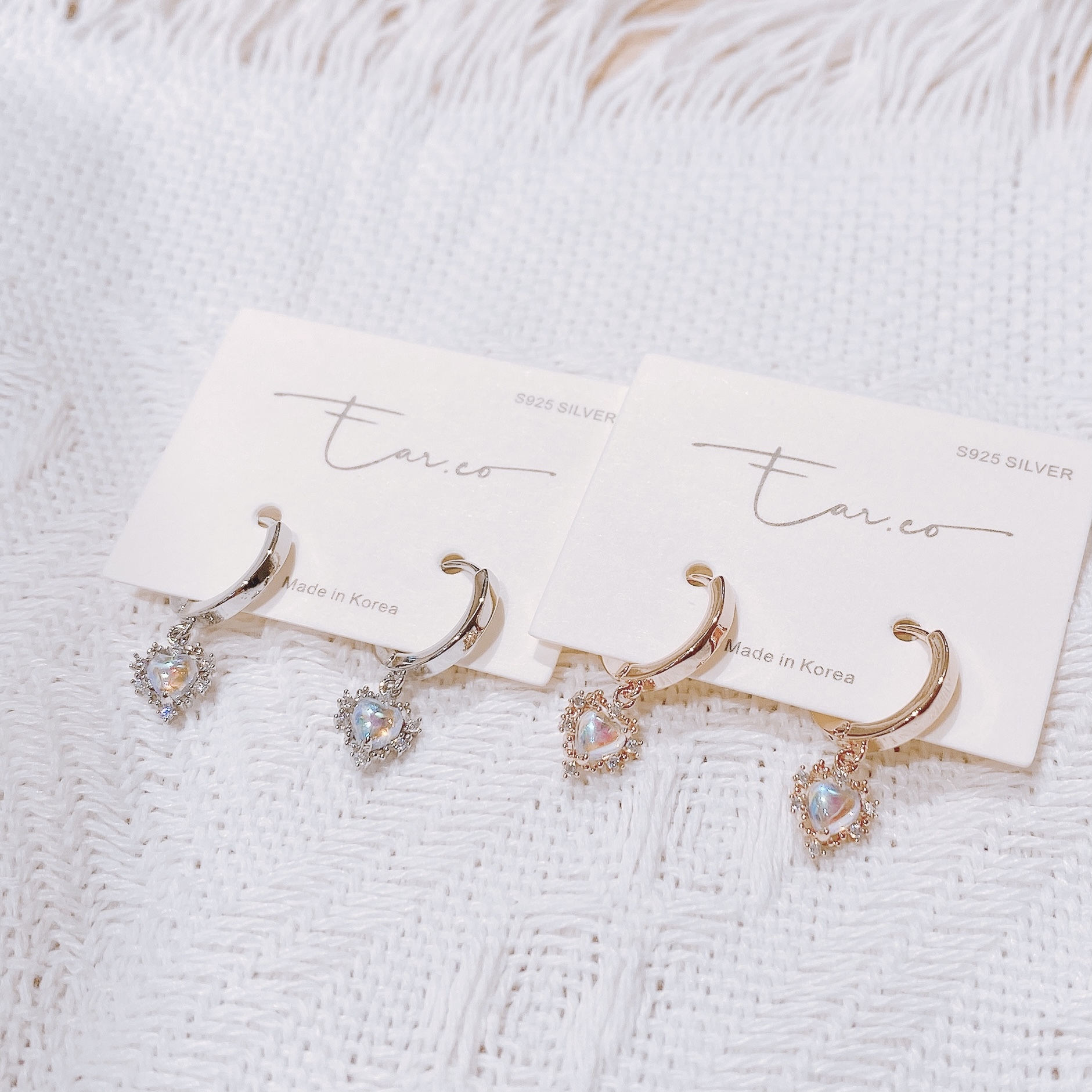 魔幻心形耳圈 #E121