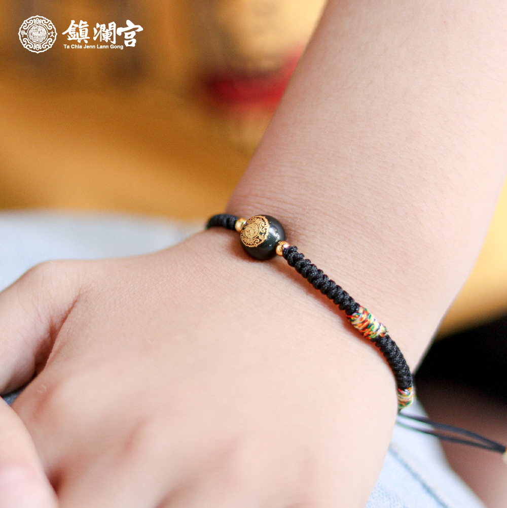 避邪寶寶黑│兒童款│五色守護平安手繩│避邪│化煞│媽祖賜福平安【鎮瀾宮×天后】