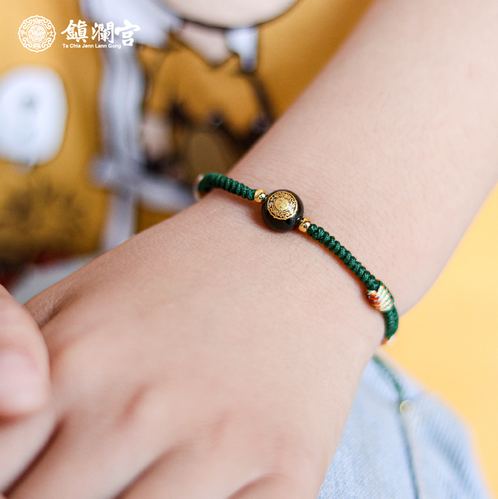 健康寶寶綠│兒童款│五色守護平安手繩│健康│調節淨化│媽祖賜福平安【鎮瀾宮×天后】