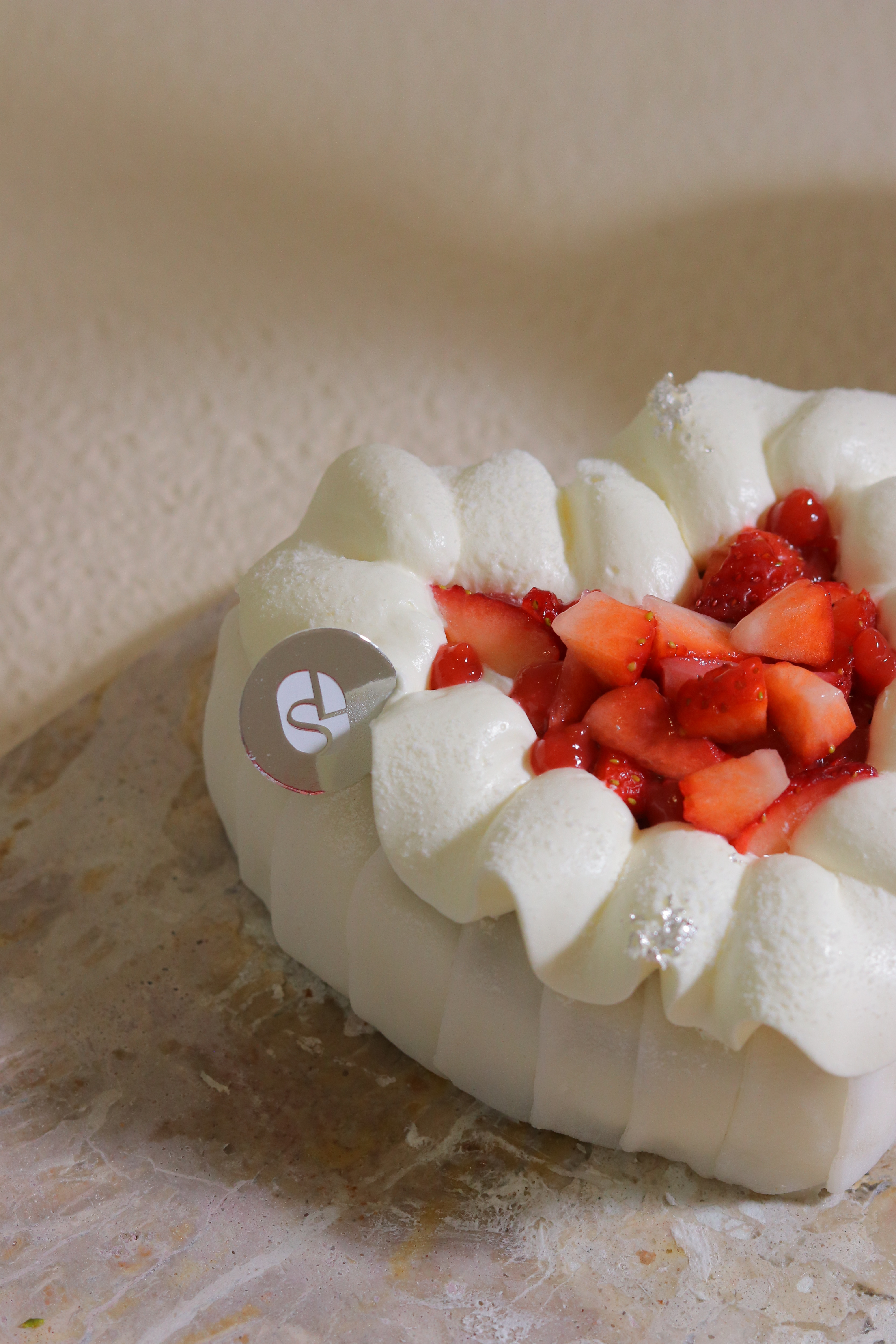 麻糬草莓巧克力烤布丁蛋糕