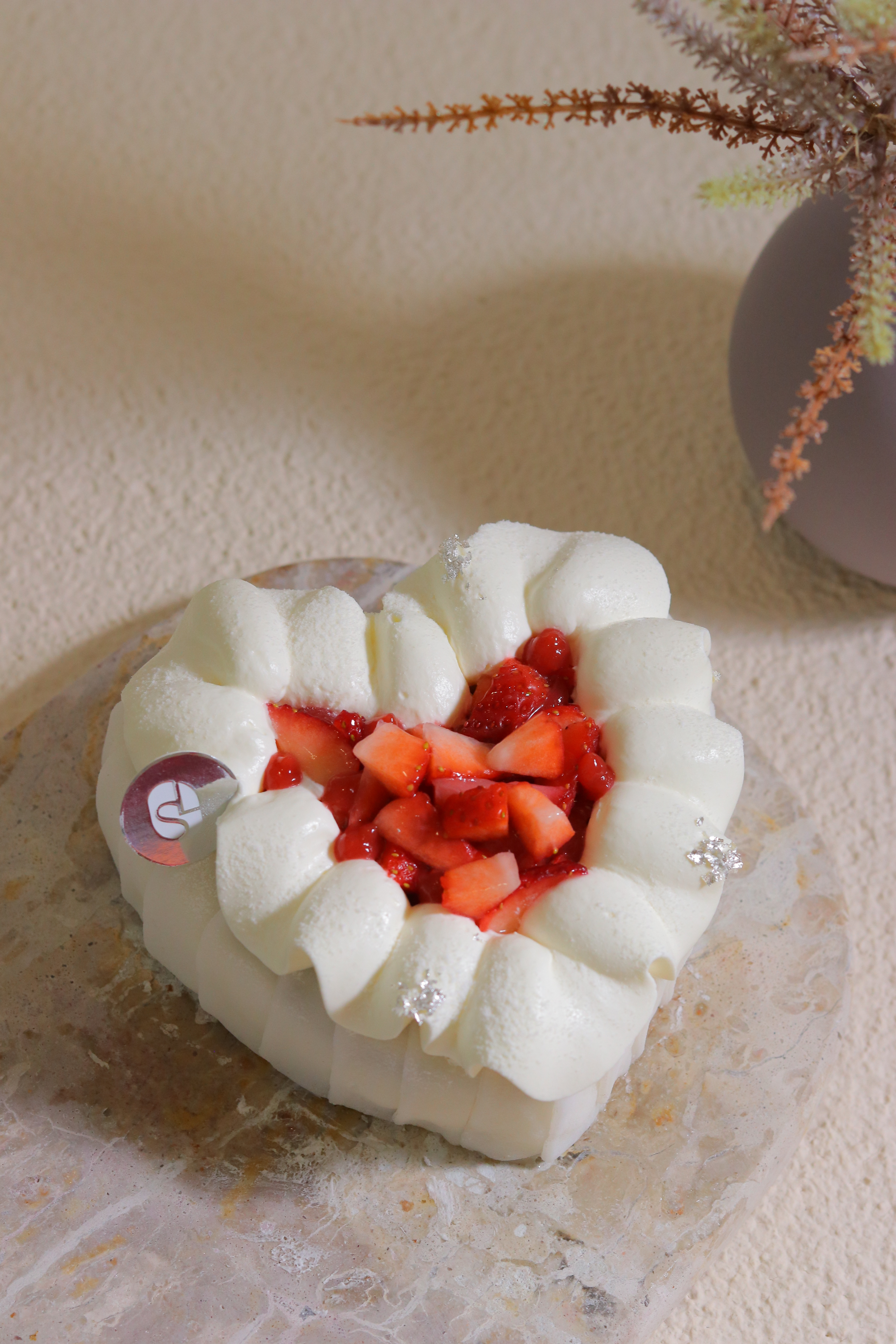 麻糬草莓巧克力烤布丁蛋糕