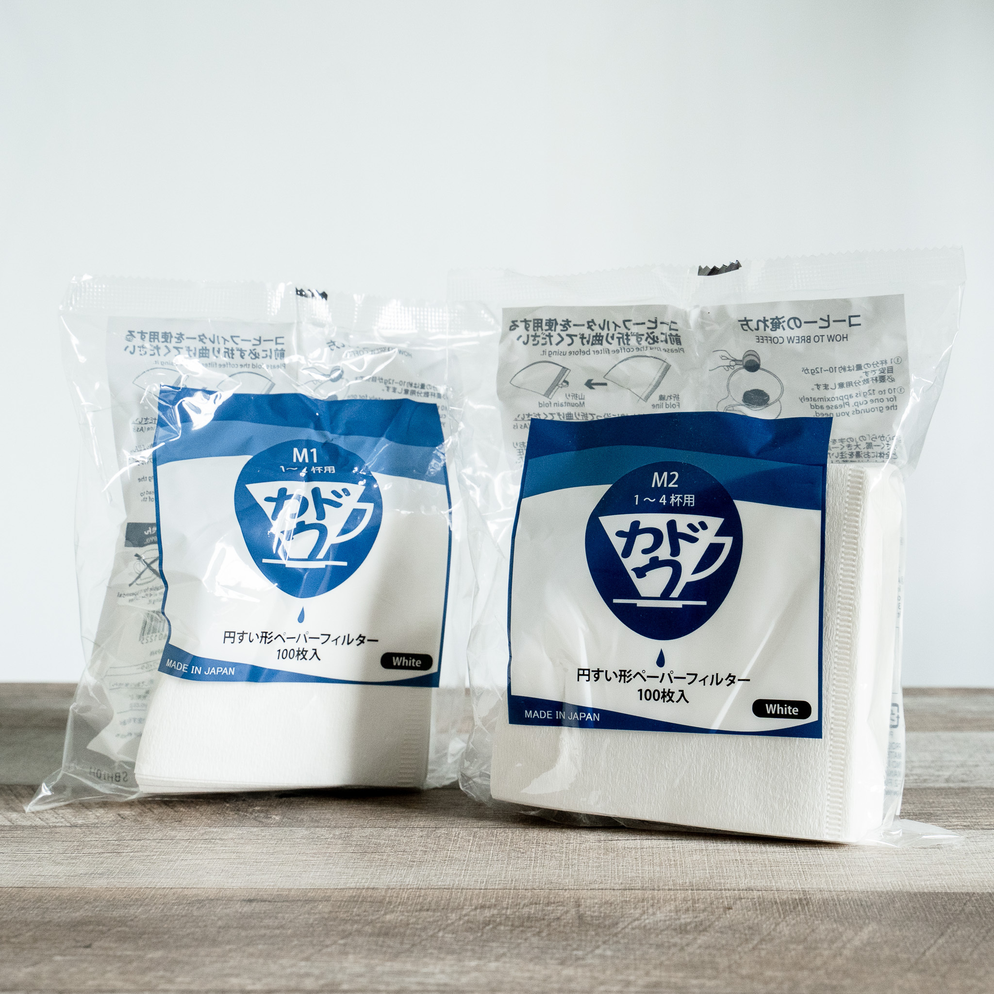 カドウ KADOU 日本製 2代V60針葉樹 酸素漂白錐形濾紙100張入