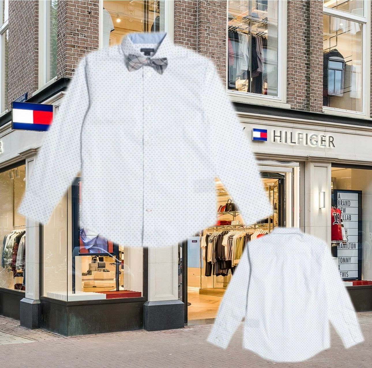 【預購】TOMMY HILFIGER F011991 恤衫連煲呔