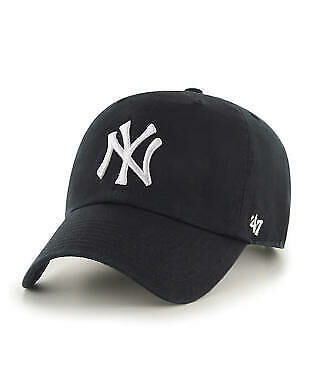 47 Brand MLB CLEAN UP 系列 紐約洋基 NY 棒球老帽-黑