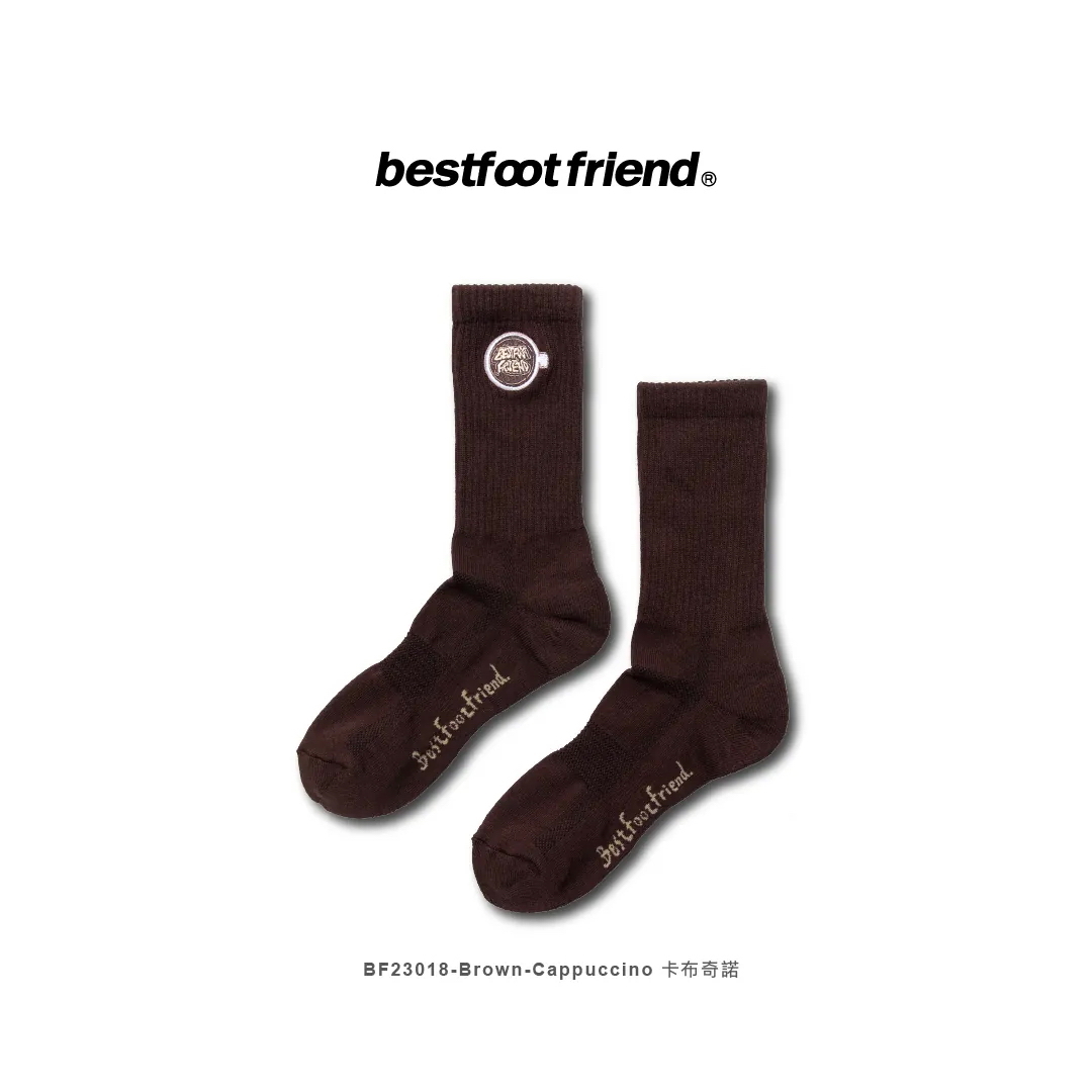【車庫服飾】BEST FOOT FRIEND / Cappuccino 卡布奇諾 長襪