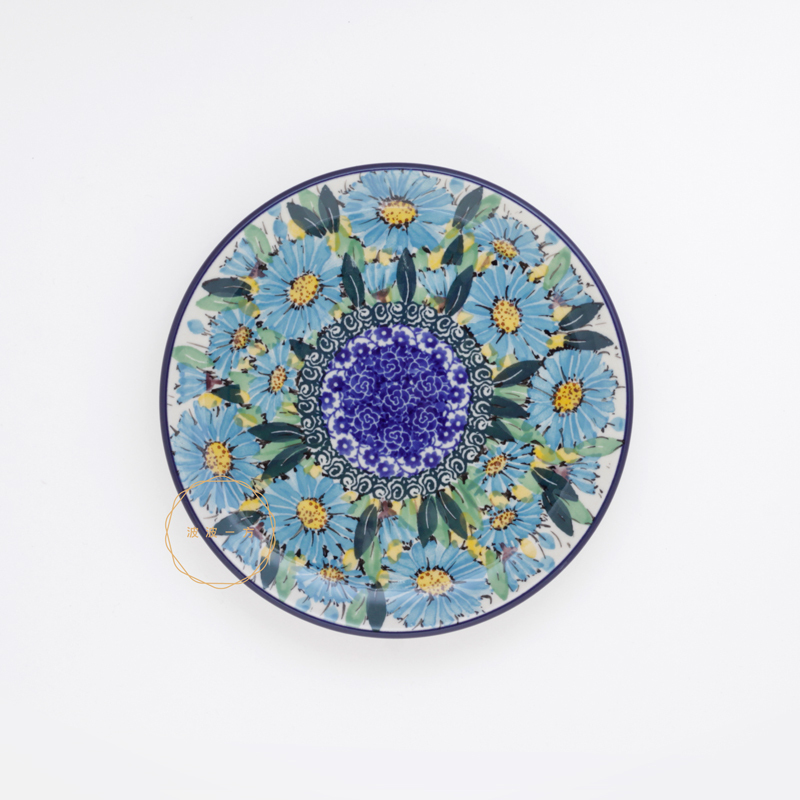 圓盤-Ø15.5cm-藍雛菊