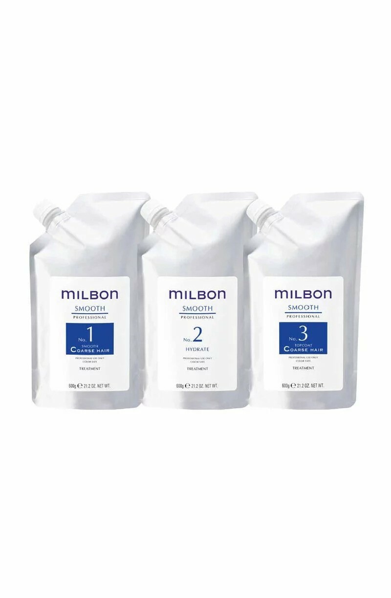 Milbon Smooth Treatment Smoothing Coarse Hair 深層焗油護理套裝-粗硬髮質