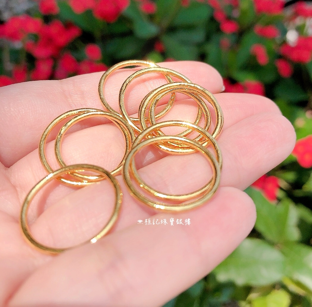 素面光圈經典款 黃金戒指