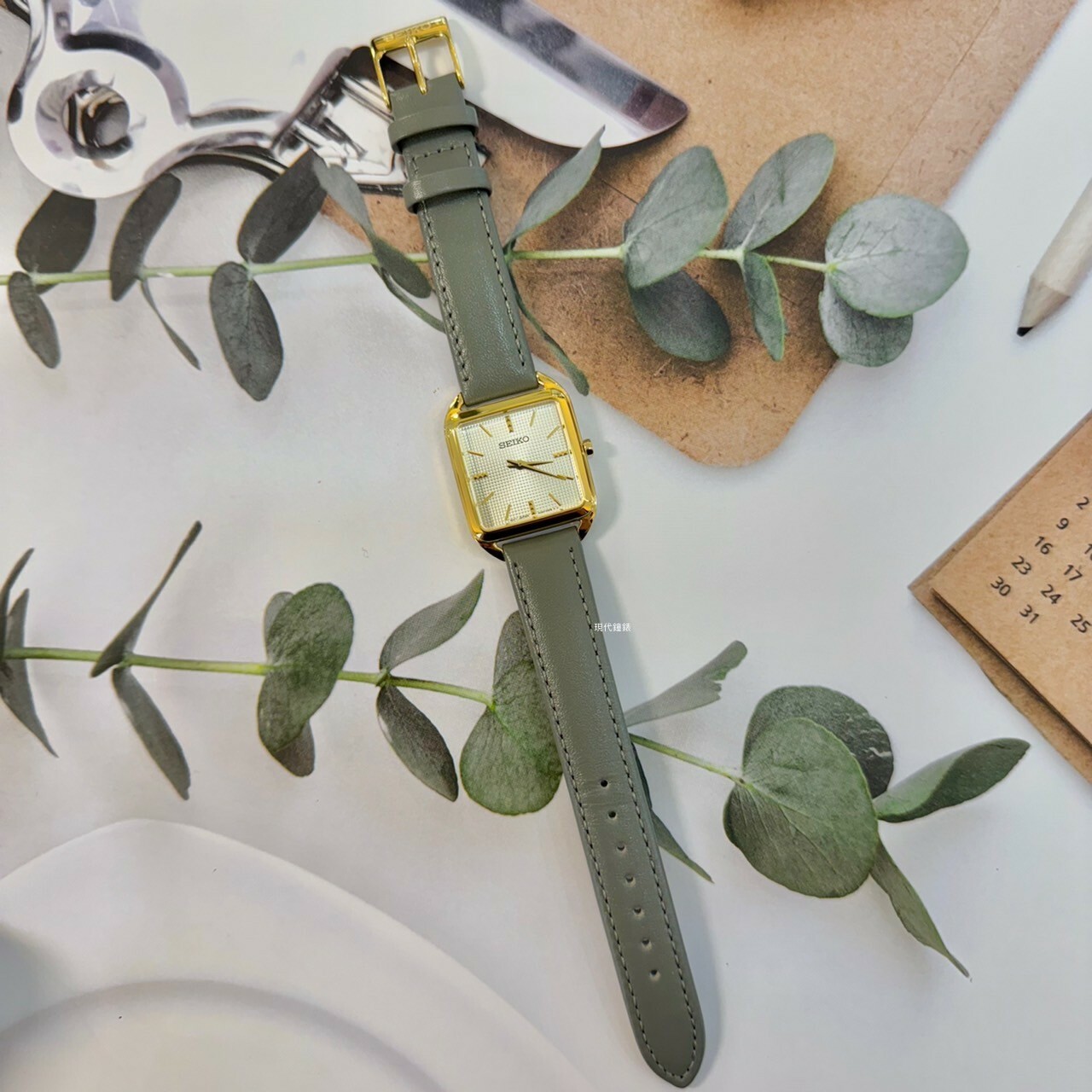 【SEIKO 精工】優雅方形腕錶系列 4N30-00L0K 26mm 現代鐘錶