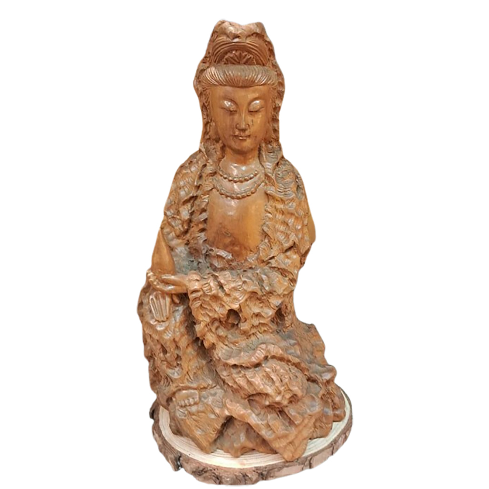 奇樹瘤觀音附座 高27公分【十方】153263