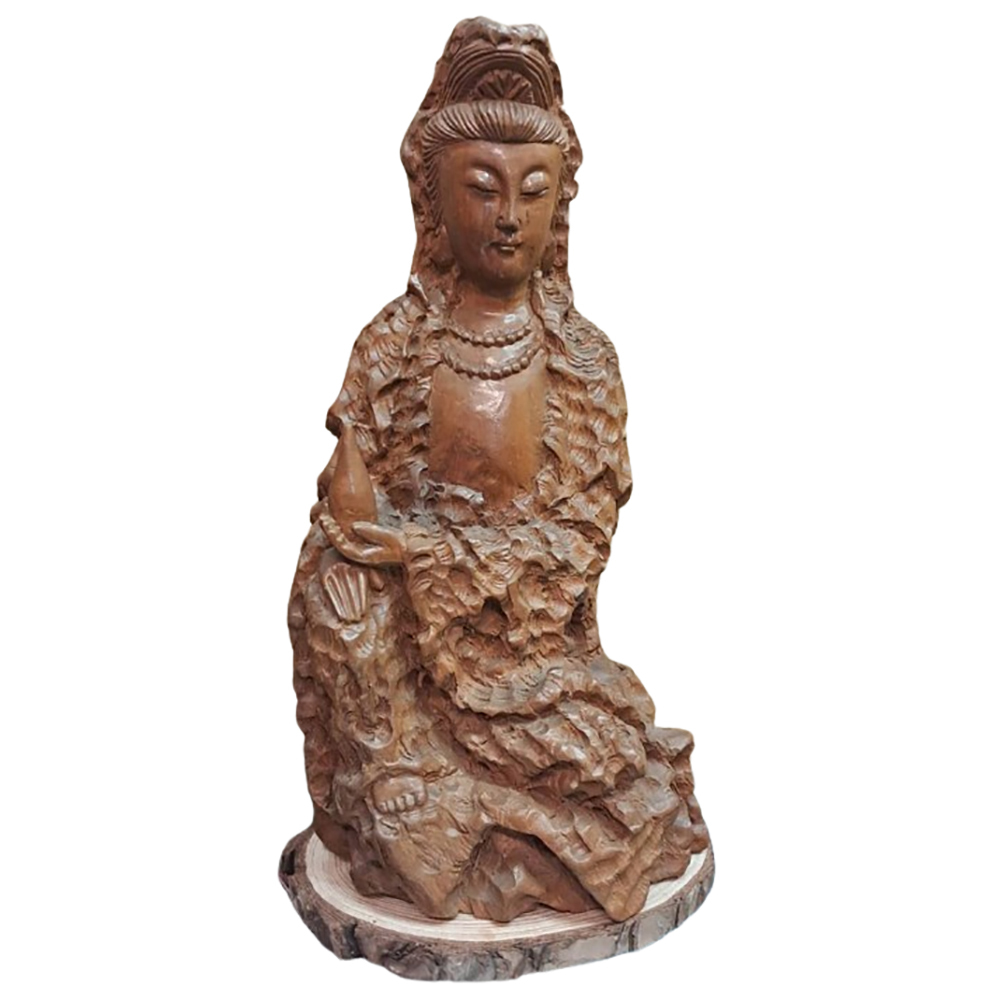 奇樹瘤觀音附座 高27公分【十方】153263