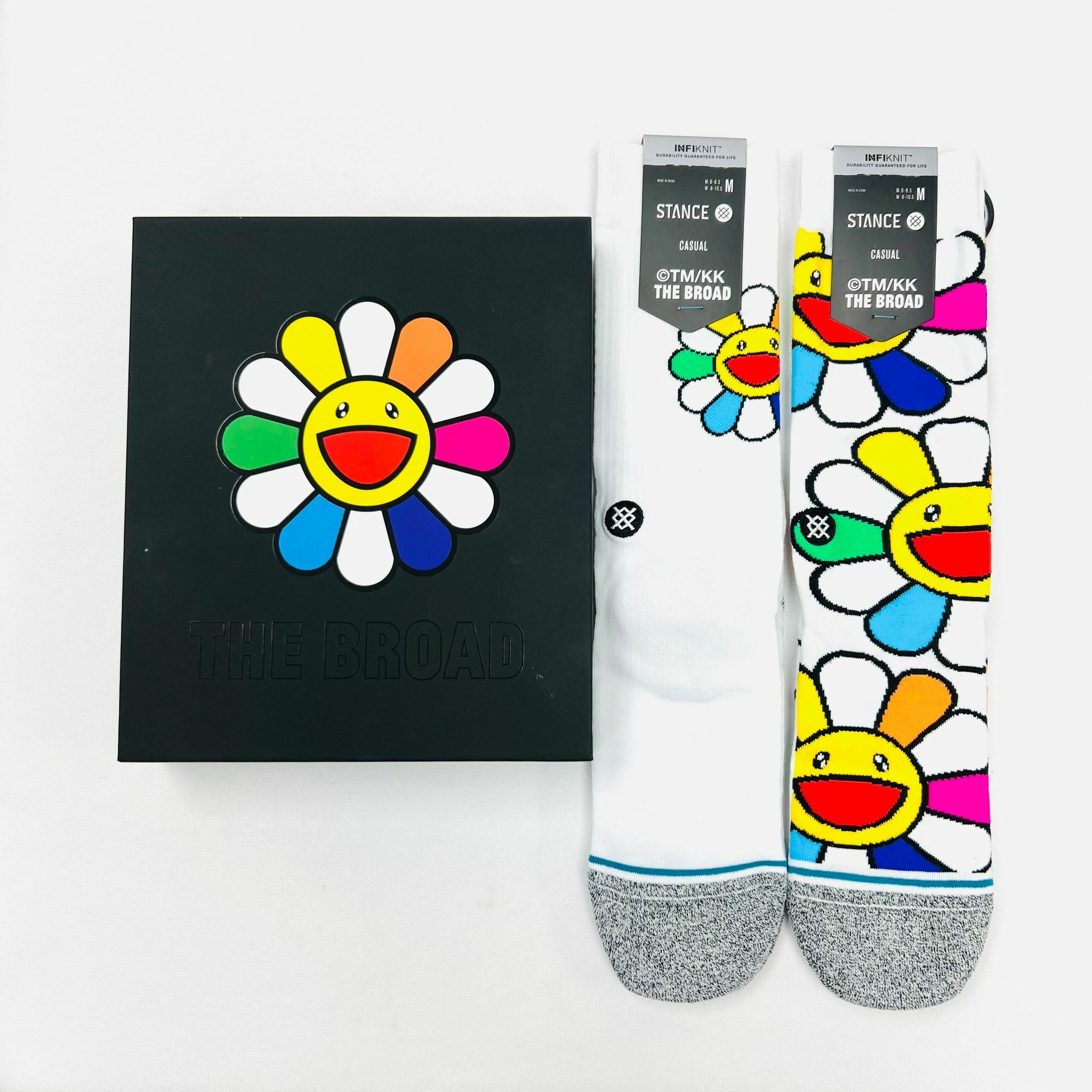 Takashi Murakami Flower Box Set Socks(Set of 2) - White