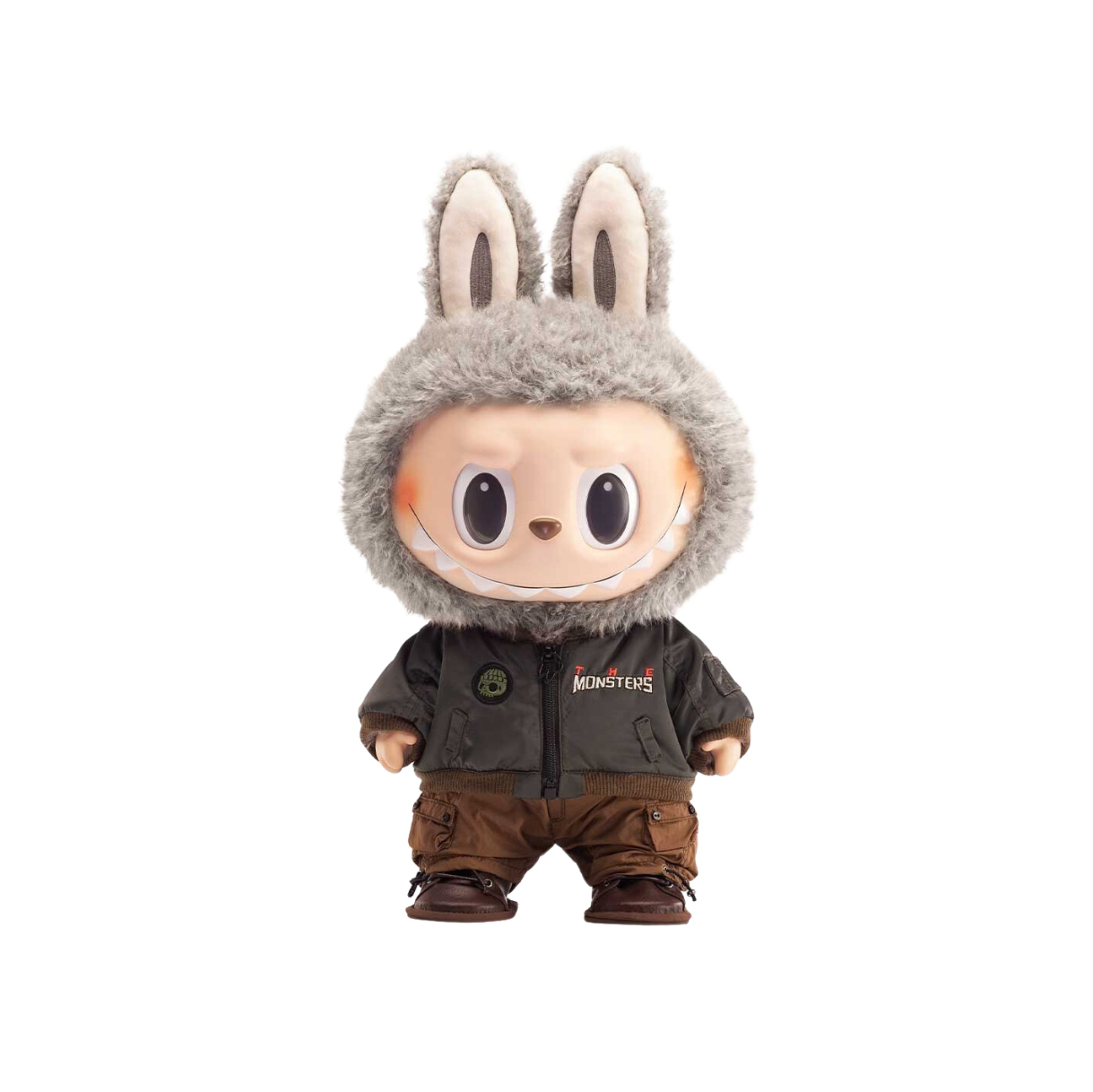 POP MART THE MONSTERS - JUMP FOR JOY LABUBU VINYL PLUSH DOLL MA-1外套 塘膠 絨毛公仔 二代