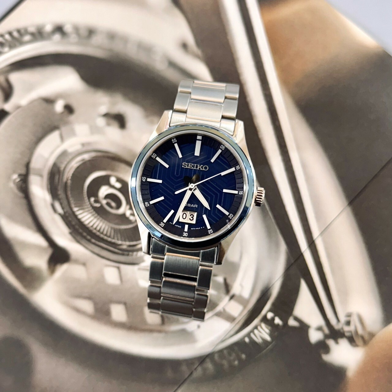 【SEIKO 精工】城市簡約大日期男錶 6N76-00K0B 39.5mm 現代鐘錶