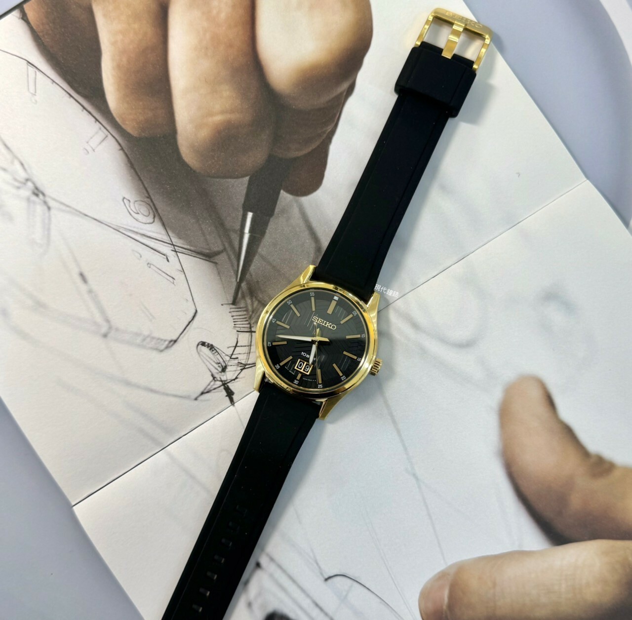 【SEIKO 精工】簡約大視窗日期腕錶  6N76-00K0C 39.5mm 現代鐘錶